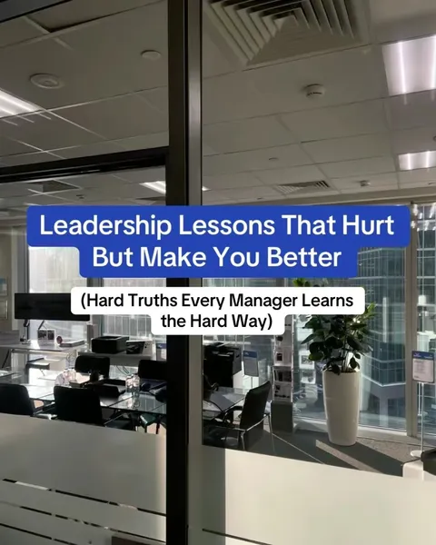 TikTok slideshow cover: Leadership Lessons That Hurt But Make You Better