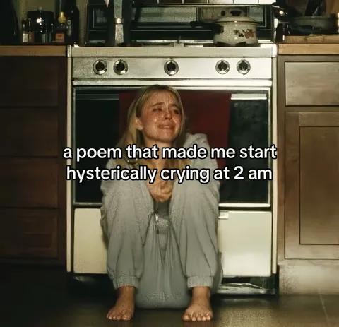TikTok slideshow cover: A poem that made me cry
