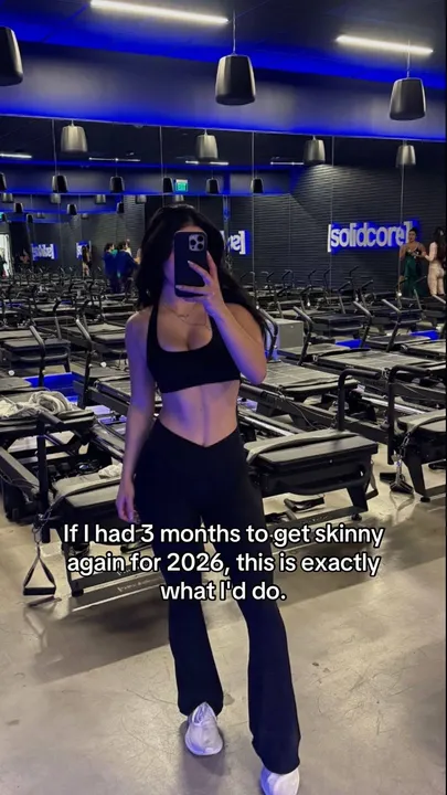 TikTok slideshow cover: Getting skinny again for 2026