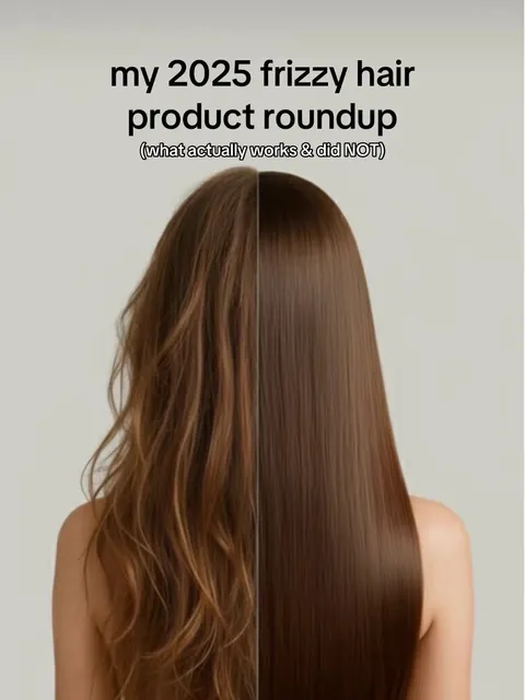 TikTok slideshow cover: Frizzy Hair Product Roundup