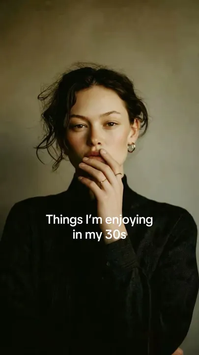 TikTok slideshow cover: Things I'm enjoying in my 30s