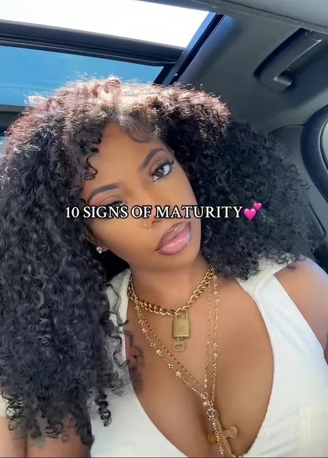 TikTok slideshow cover: 10 Signs of Maturity