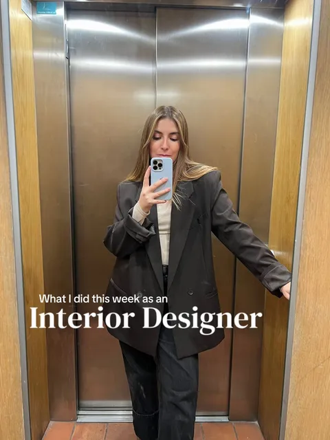 TikTok slideshow cover: What I did this week as an Interior Designer