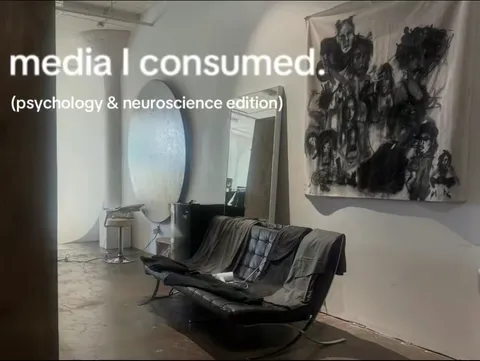 TikTok slideshow cover: media I consumed.