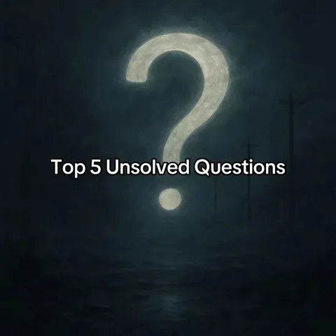 TikTok slideshow cover: Top 5 Unsolved Questions