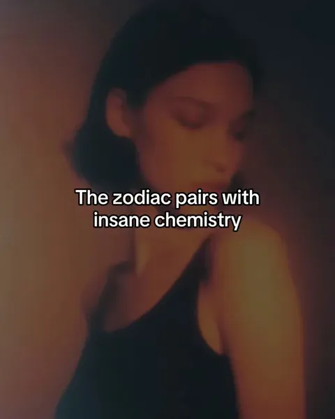 TikTok slideshow cover: The zodiac pairs with insane chemistry