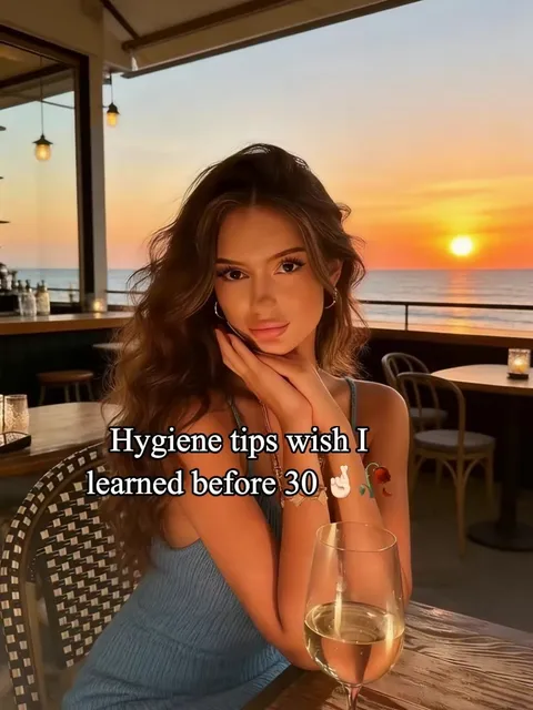 TikTok slideshow cover: Hygiene tips I wish I learned before 30