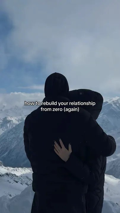 TikTok slideshow cover: How to rebuild your relationship from zero (again)