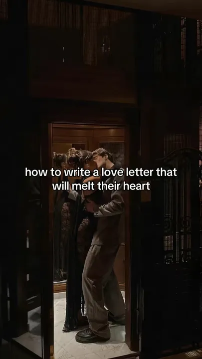 TikTok slideshow cover: How to write a love letter that will melt their heart