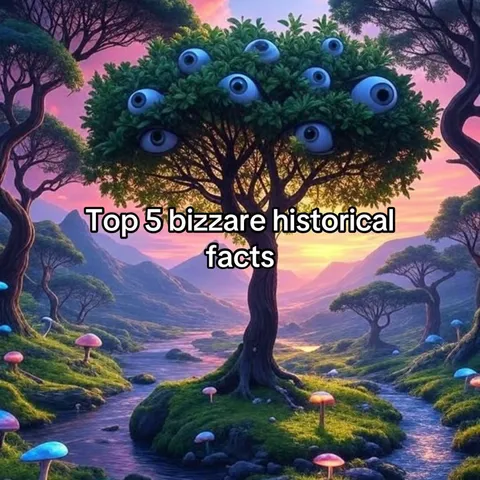 TikTok slideshow cover: Top 5 bizzare historical facts