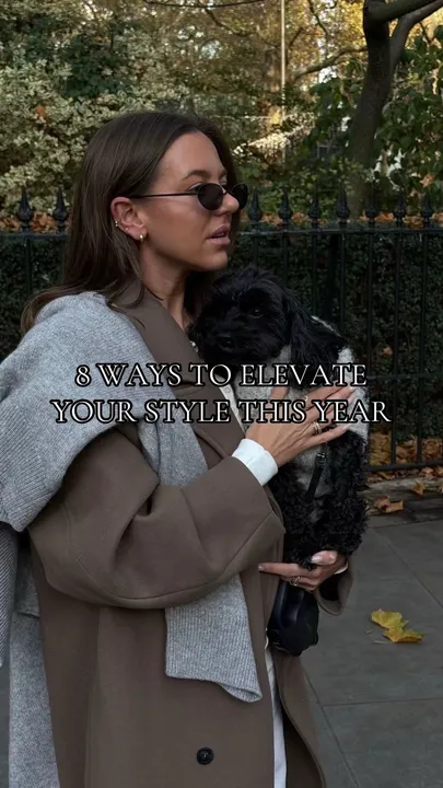 TikTok slideshow cover: 8 WAYS TO ELEVATE YOUR STYLE THIS YEAR