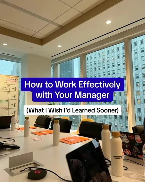 TikTok slideshow cover: How to Work Effectively with Your Manager