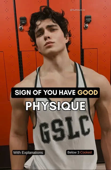 TikTok slideshow cover: Sign of you have good physique