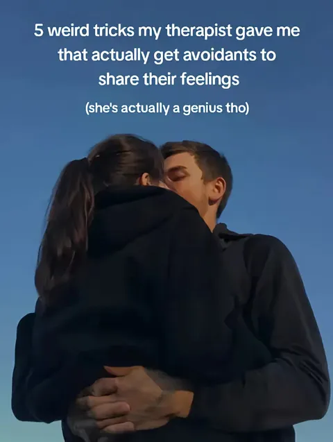 TikTok slideshow cover: Tricks to get avoidants to share feelings
