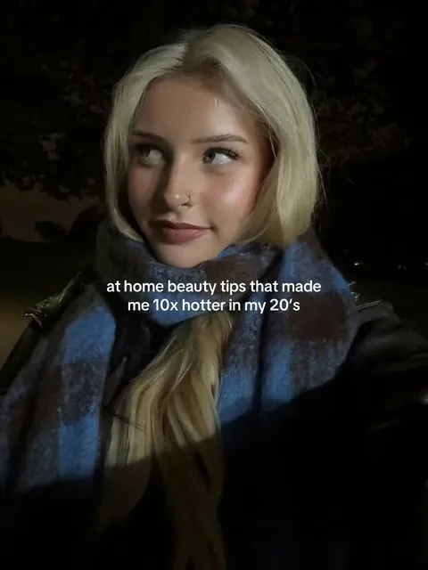 TikTok slideshow cover: At home beauty tips that made me 10x hotter in my 20's