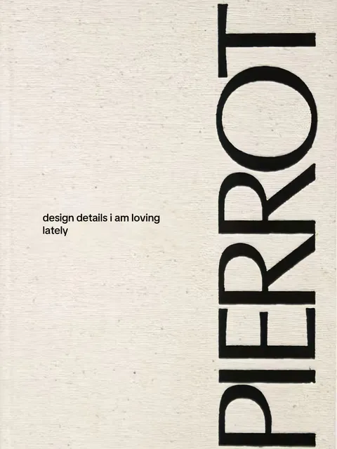 TikTok slideshow cover: Design details i am loving lately