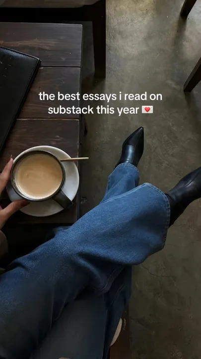 TikTok slideshow cover: Best Substack essays of the year