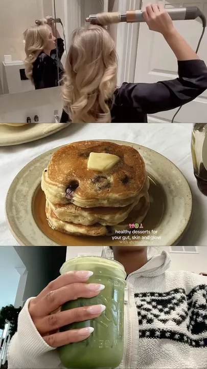 TikTok slideshow cover: Healthy desserts for gut, skin and glow