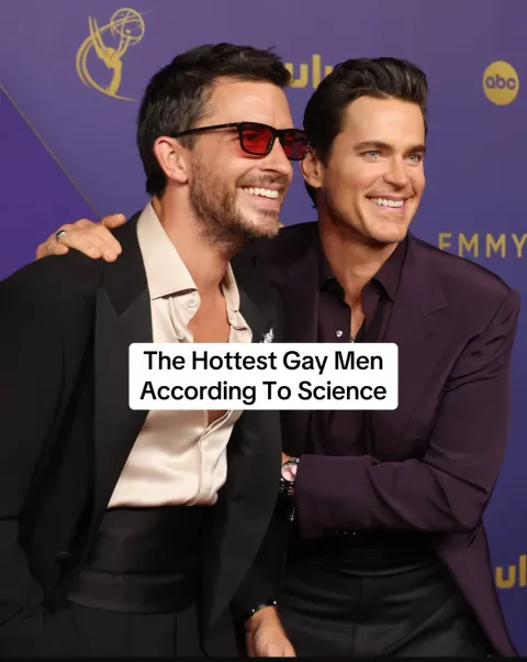 TikTok slideshow cover: The Hottest Gay Men According To Science