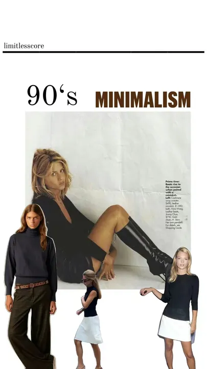 TikTok slideshow cover: 90's Minimalism