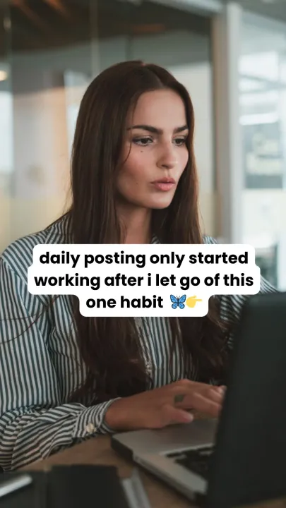 Original slideshow: The habit that improved daily posting