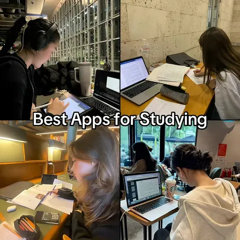 TikTok slideshow cover: Best Apps for Studying