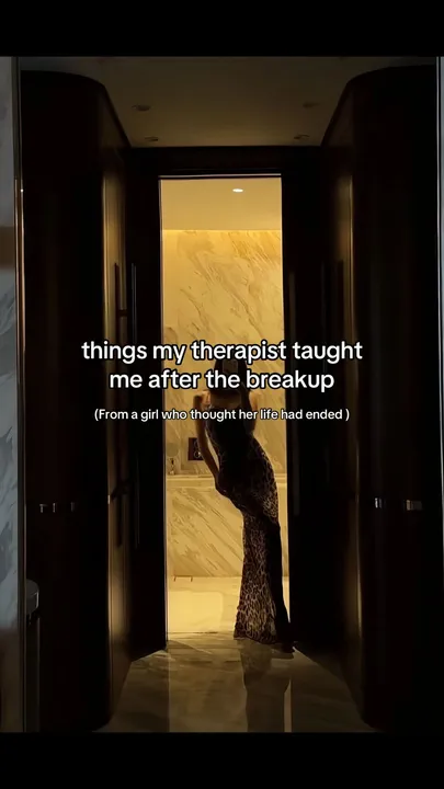 TikTok slideshow cover: Things my therapist taught me after a breakup