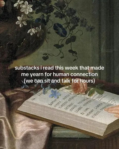 TikTok slideshow cover: Substacks for Human Connection