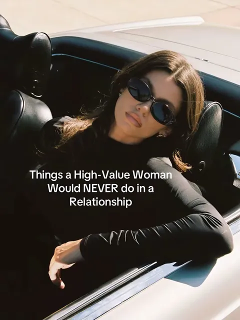 TikTok slideshow cover: High-Value Woman Relationship Advice