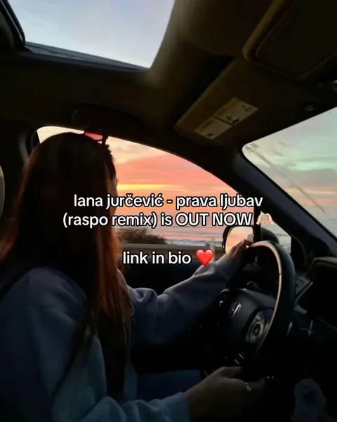 TikTok slideshow cover: lana jurčević - prava ljubav (raspo remix) is OUT NOW link in bio
