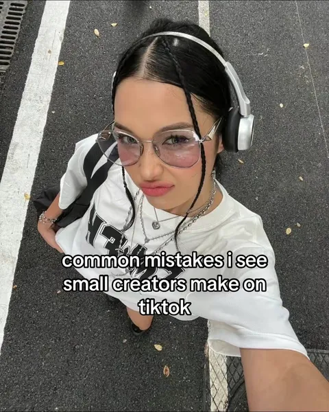 Original slideshow: Common TikTok mistakes for small creators