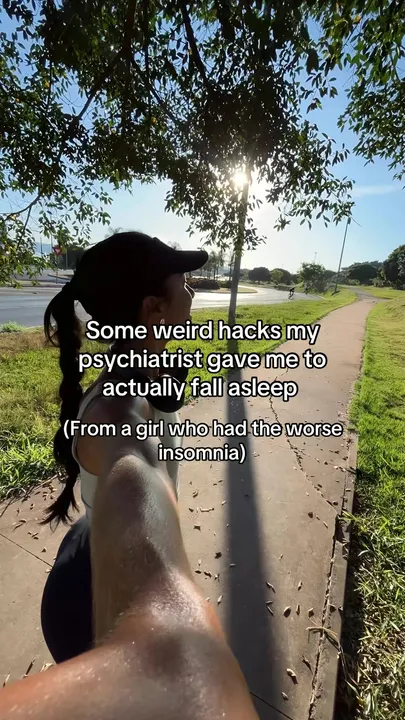 TikTok slideshow cover: Psychiatrist hacks for insomnia