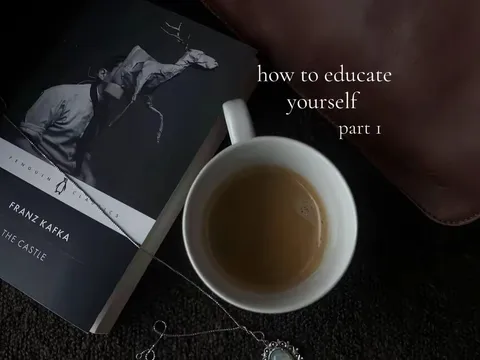 TikTok slideshow cover: How to educate yourself part 1