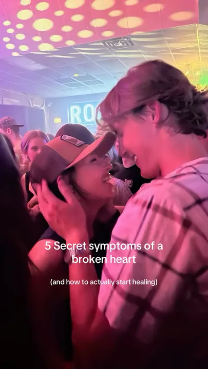 TikTok slideshow cover: 5 Secret symptoms of a broken heart