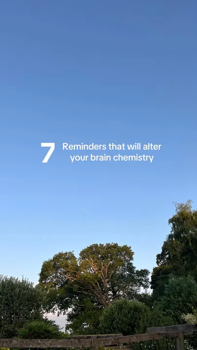 Portada del carrusel de TikTok: 7 Reminders that will alter your brain chemistry