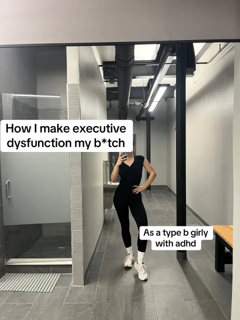 TikTok slideshow cover: Managing Executive Dysfunction