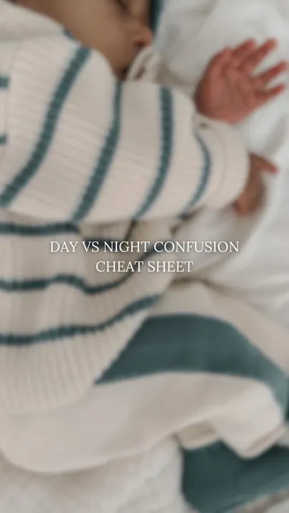 TikTok slideshow cover: Day vs Night Confusion Cheat Sheet
