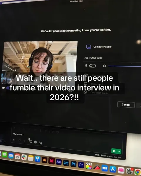TikTok slideshow cover: Video Interview Fumbles