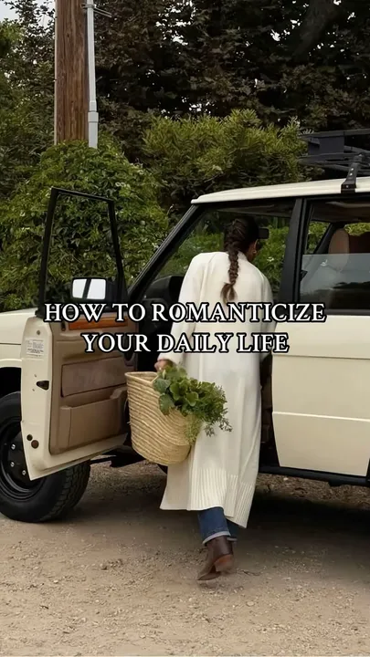 TikTok slideshow cover: How to romanticize your daily life