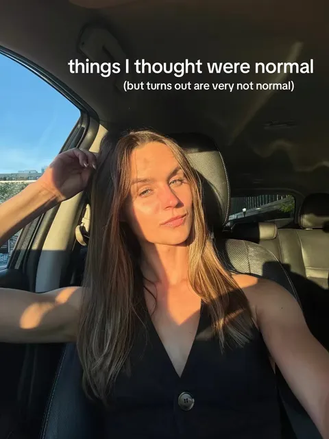 TikTok slideshow cover: things I thought were normal (but turns out are very not normal)