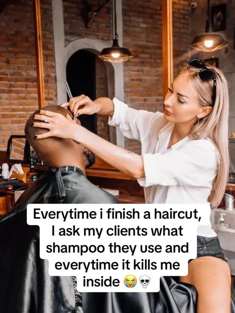 TikTok slideshow cover: Hairdresser's Shampoo Observation