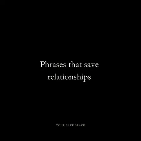 TikTok slideshow cover: Phrases that save relationships