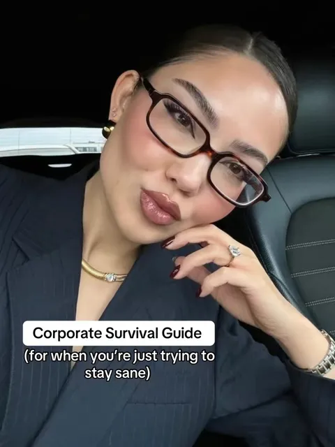TikTok slideshow cover: Corporate Survival Guide