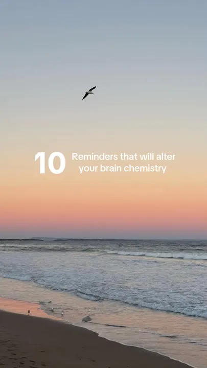 Portada del carrusel de TikTok: 10 Reminders that will alter your brain chemistry