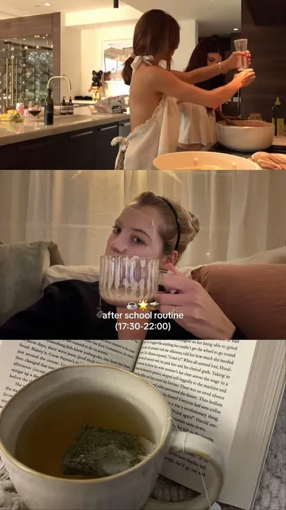 TikTok slideshow cover: After School Routine