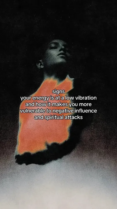 TikTok slideshow cover: Signs of low vibration energy