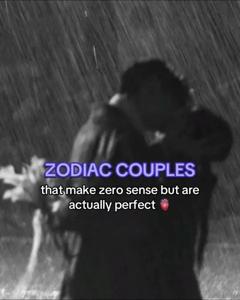 TikTok slideshow cover: Unexpectedly perfect zodiac couples