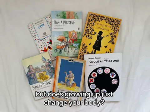 TikTok slideshow cover: Books on a white surface