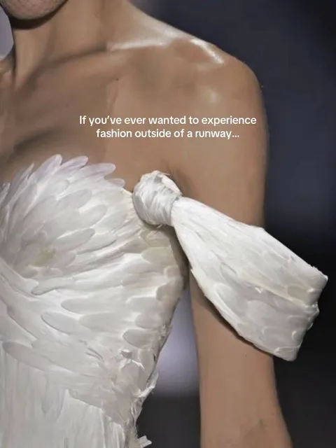 TikTok slideshow cover: Fashion outside of a runway