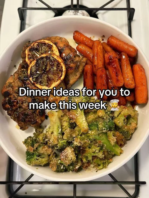 TikTok slideshow cover: Dinner ideas for you to make this week 👨‍🍳